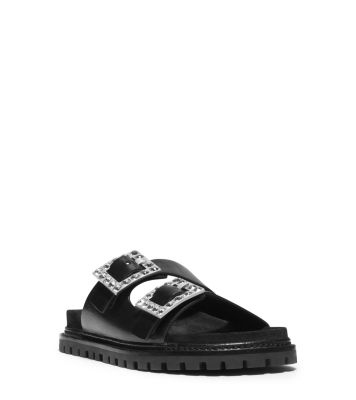 Alda Embellished Vachetta Leather Sandal | Michael Kors