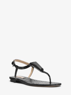 Hanne Embellished Snakeskin Sandal | Michael Kors