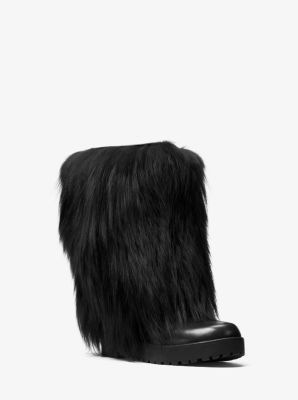 michael kors fur boots