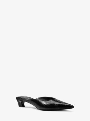 michael kors kitten heel mules