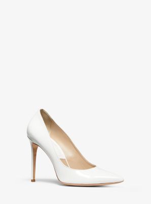 michael kors white shoes heels
