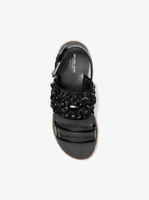 Lafayette Embellished Snakeskin Sandal