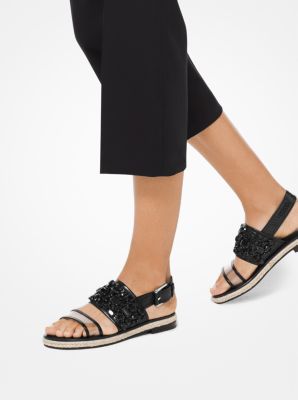 Lafayette Embellished Snakeskin Sandal