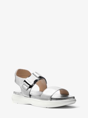 michael kors metallic sandals