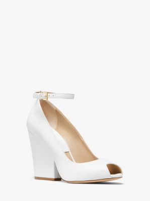 michael kors peep toe pumps