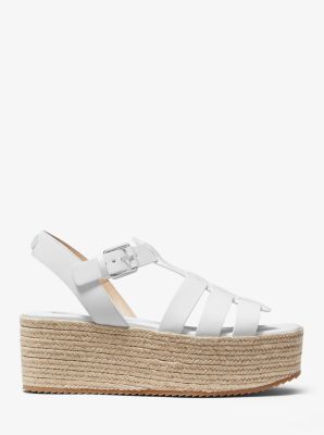 Rowling Leather and Jute Fisherman Sandal