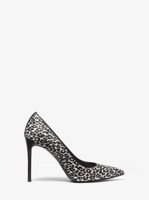 Gretel Leopard Print Calf Hair Pump | Michael Kors