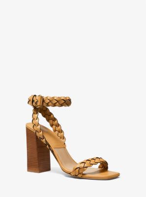 Pippa Woven Leather Sandal | Michael Kors