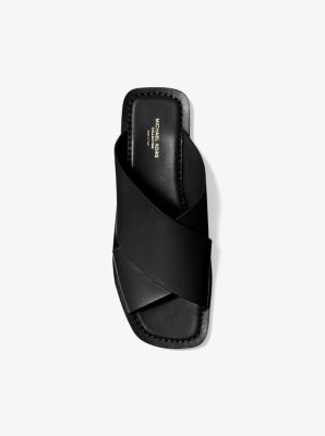 Ruth Leather Slide Sandal | Michael Kors