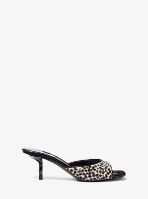 Anita Ocelot Print Calf Hair Sandal image number 1