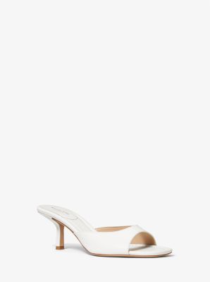 Michaelkors Anita Leather Sandal,OPTIC WHITE