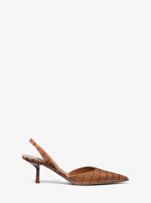 Holly Crocodile Embossed Leather Pump image number 1