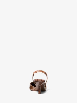 Holly Crocodile Embossed Leather Pump image number 2