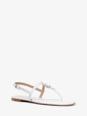 Sofia Leather Sandal in OPTIC WHITE | Michael Kors
