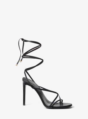 Dahlia Leather Lace Up Sandal Michael Kors