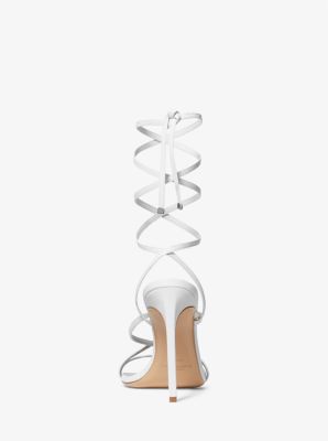 Dahlia Leather Lace-Up Sandal