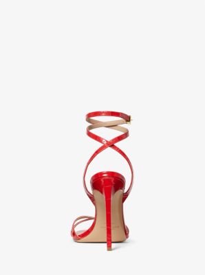 Chrissy Crocodile Embossed Leather Sandal image number 3