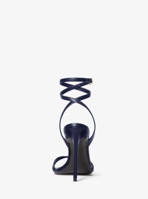 Sandale Chrissy aus Leder in NAVYBLAU | Michael Kors
