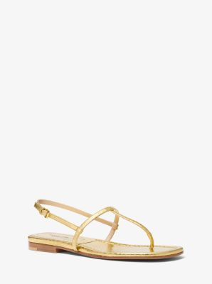 Michael kors discount goldie logo sandal