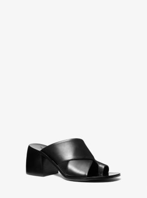 Meghan Leather Mule