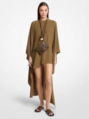 Mackenzie Snake Embossed Leather Sandal