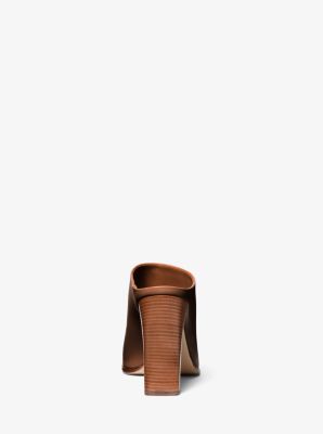 Natasha Leather Mule in BRANCH | Michael Kors