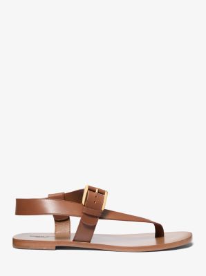 Penelope Leather Sandal in BRANCH | Michael Kors