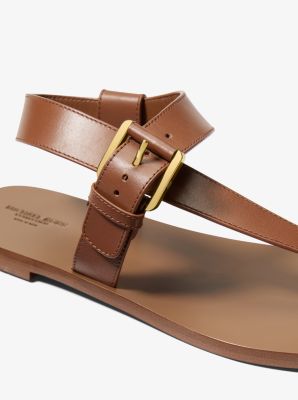 Penelope Leather Sandal in BRANCH | Michael Kors