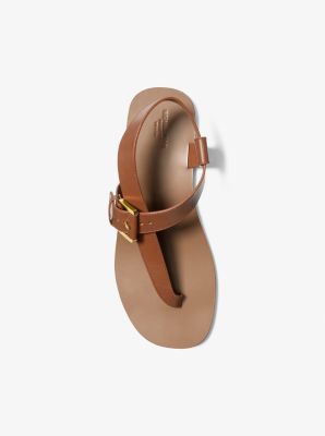 Penelope Leather Sandal in BRANCH | Michael Kors