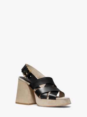 Estella Calf Leather Platform Sandal