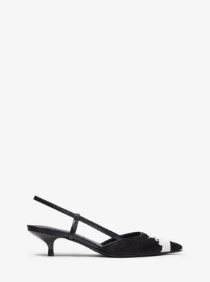 Hallie Pony Print Calf Hair Pump