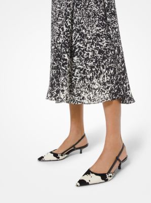 Hallie Pony Print Calf Hair Pump