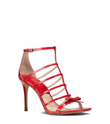 Blythe Embossed-Leather Sandal | Michael Kors