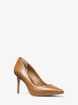 michael kors garner studded burnished leather flatform