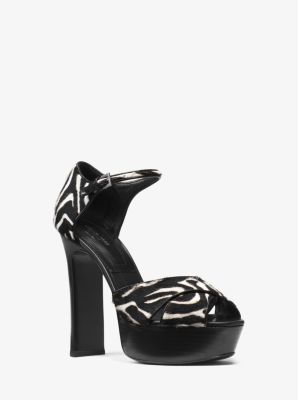 michael kors blake leather platform sandal