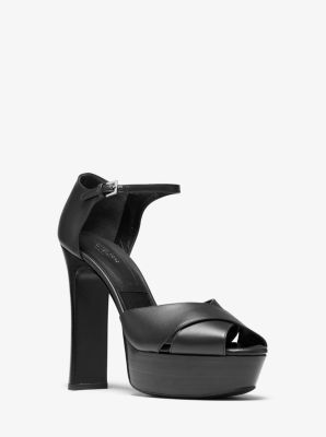 Huxley Leather Platform Sandal | Michael Kors