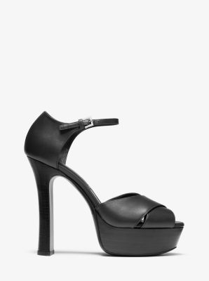 Michael kors platform store heels black