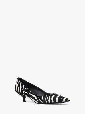 Michael kors deals zebra shoes