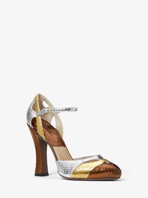 michael kors snakeskin pumps