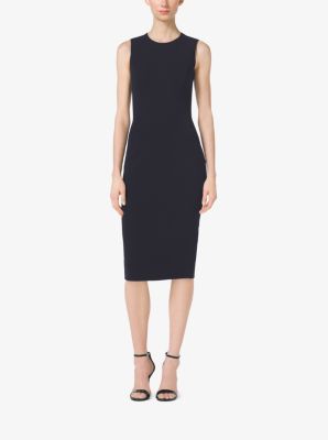 Stretch Wool-Crepe Sheath