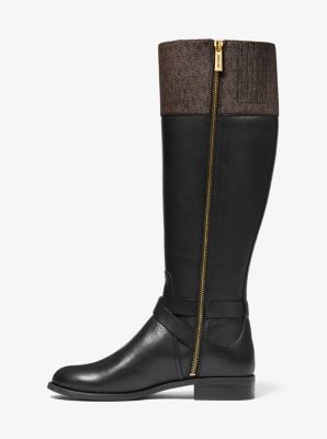 Michael michael kors discount kincaid embossed riding boot