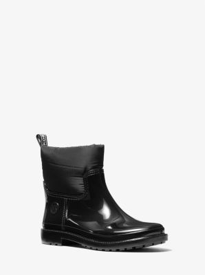 Blakely Logo Tape PVC and Nylon Rain Boot Michael Kors