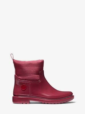 Michael kors boots red best sale