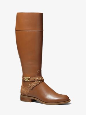 Michael kors riding shop boots wide calf