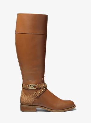 Michael kors riding shop boots two tone