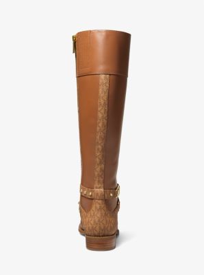 Michael kors wide hot sale calf riding boots