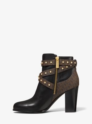 Kincaid Studded Logo Trim Ankle Boot Michael Kors