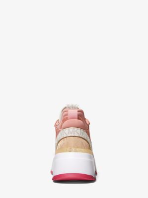 Versace Chain Reaction Chunky-sole Trainer Sneakers In Pink