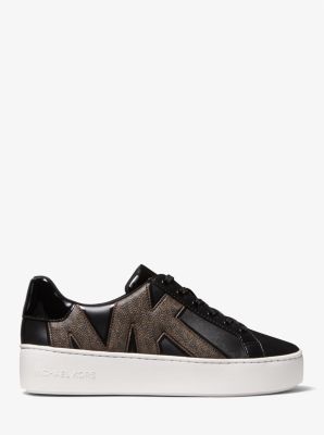 Michael kors poppy leather hot sale sneaker