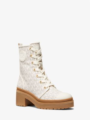 Michael kors combat on sale boots with stars